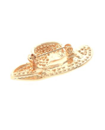 Crystal hat Brooch  