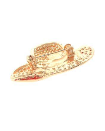 Crystal hat Brooch  