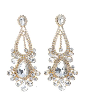 Rhinestone Post Earrings