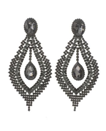 Large Crystal Drop Earrings