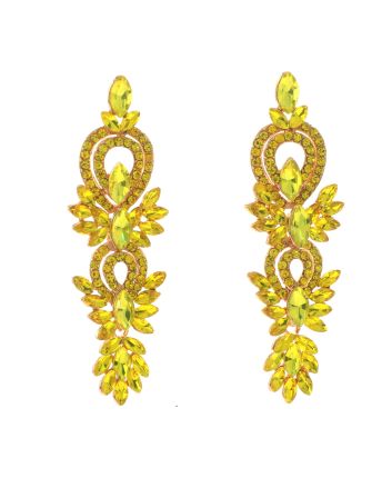 Rhinestone Dangle Post Earrings