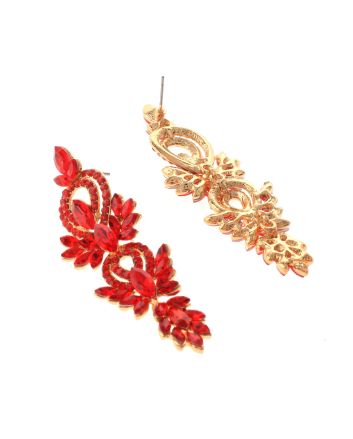 Rhinestone Dangle Post Earrings