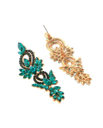 Rhinestone Dangle Post Earrings
