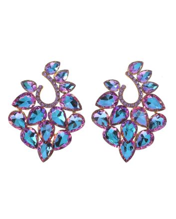 Rhinestone Drop Post Earrings