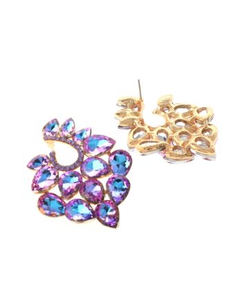 Rhinestone Drop Post Earrings