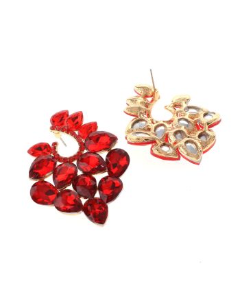 Rhinestone Drop Post Earrings