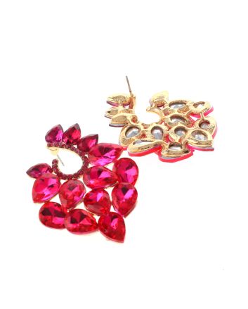 Rhinestone Drop Post Earrings
