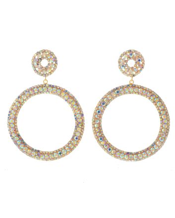 Large Crystal Drop Earrings
