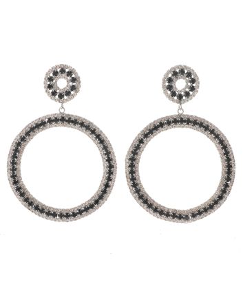 Large Crystal Drop Earrings