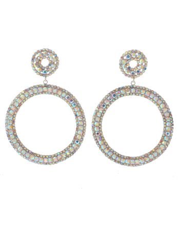Large Crystal Drop Earrings