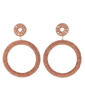 Large Crystal Drop Earrings