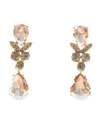 Rhinestone Drop Post Earrings