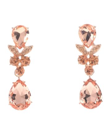 Rhinestone Drop Post Earrings
