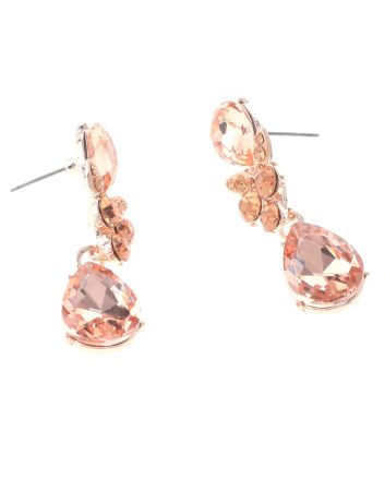 Rhinestone Drop Post Earrings