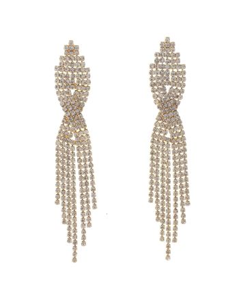 Long Chandelier Rhinestone Earring