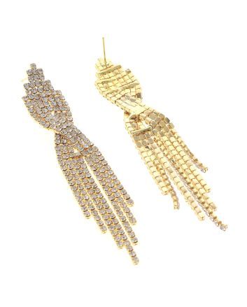Long Chandelier Rhinestone Earring