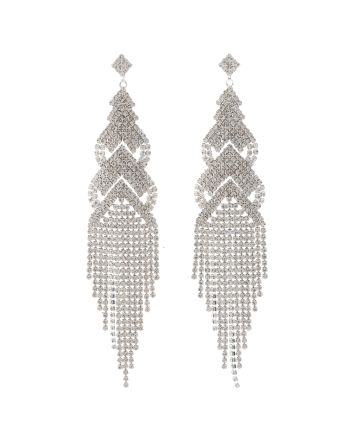 Long Chandelier Rhinestone Earring