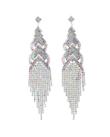 Long Chandelier Rhinestone Earring
