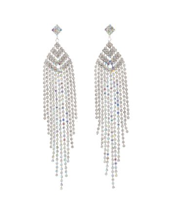 Long Chandelier Rhinestone Earring