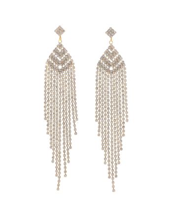 Long Chandelier Rhinestone Earring