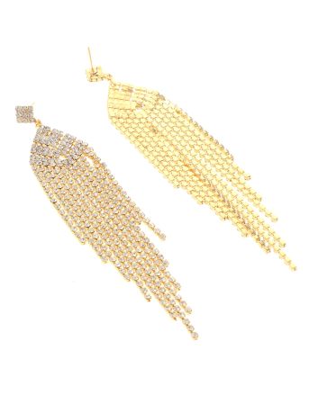 Long Chandelier Rhinestone Earring