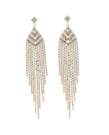 Long Chandelier Rhinestone Earring