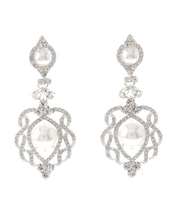 Rhinestone Drop Post Earrings