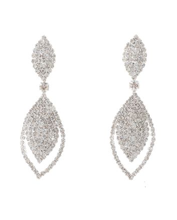 Rhinestone Drop Post Earrings