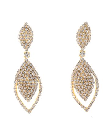 Rhinestone Drop Post Earrings