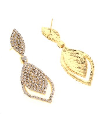 Rhinestone Drop Post Earrings