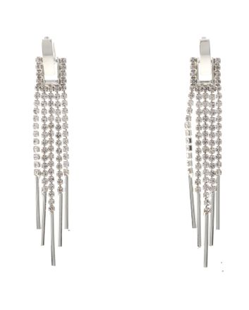 Rhinestone Dangle Post Earrings