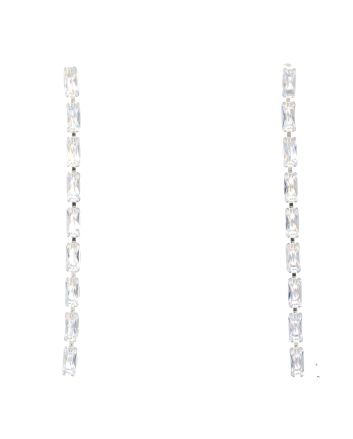 Rhinestone Dangle Post Earrings