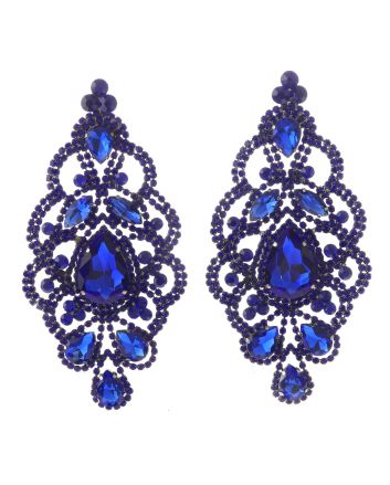 Large Rhinestone Drop Earrings