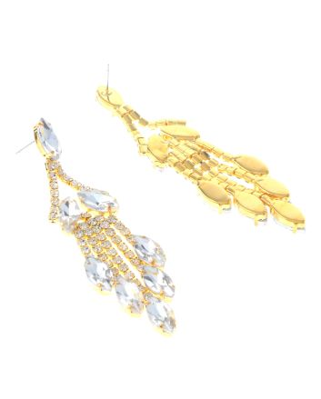 Crystal Chandelier Post Earrings