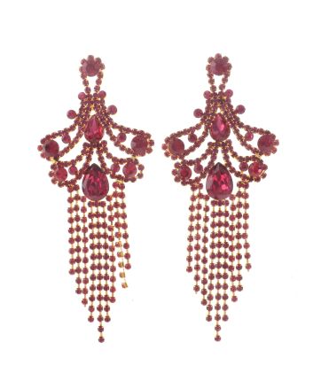 Crystal Chandelier Post Earrings