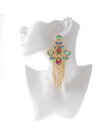 Crystal Chandelier Post Earrings