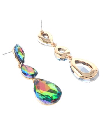 Crystal Rhinestone Drop Earrings