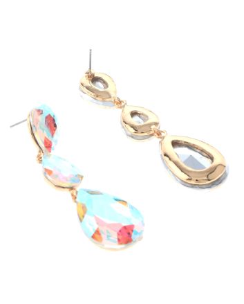 Crystal Rhinestone Drop Earrings