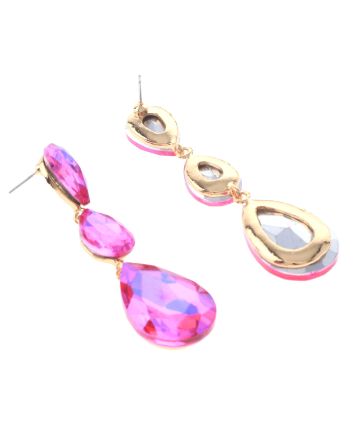 Crystal Rhinestone Drop Earrings