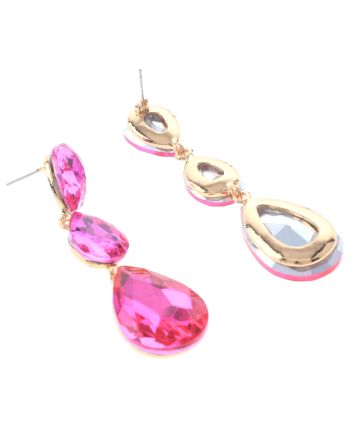 Crystal Rhinestone Drop Earrings