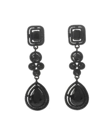 Large Crystal Post Earrings