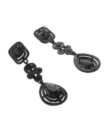 Large Crystal Post Earrings