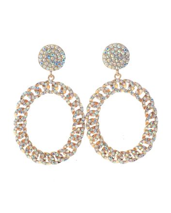 Large Crystal Drop Earrings