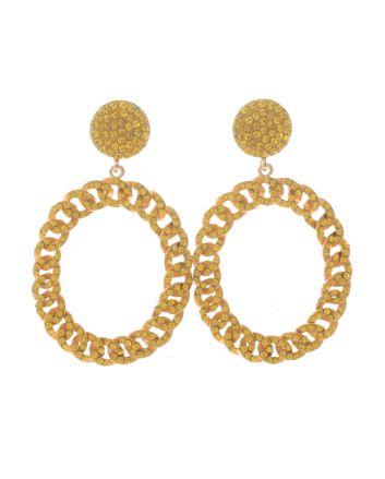 Large Crystal Drop Earrings