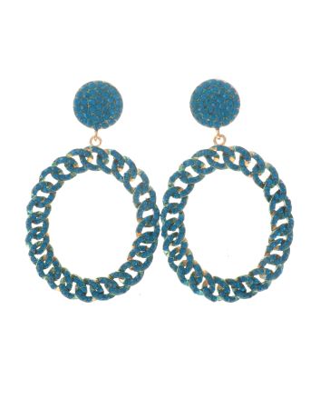 Large Crystal Drop Earrings