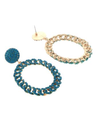 Large Crystal Drop Earrings