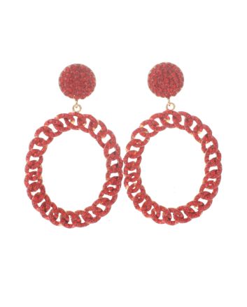 Large Crystal Drop Earrings