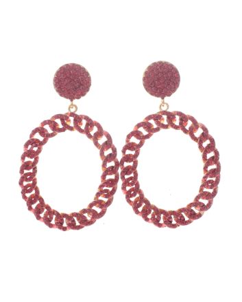 Large Crystal Drop Earrings