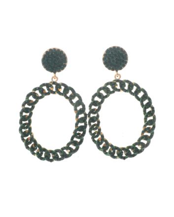 Large Crystal Drop Earrings