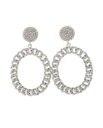 Large Crystal Drop Earrings